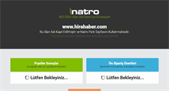 Desktop Screenshot of hirahaber.com